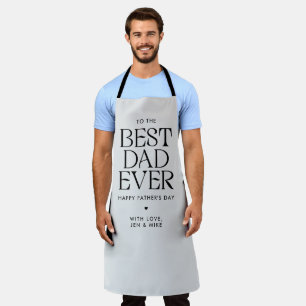 Tablier Minimaliste Meilleur Papa Jamais Fête des pères mo