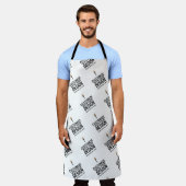 Tablier minimaliste personnalisé à la marque de l' (Porté)