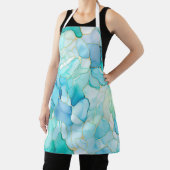 Tablier Mint Aqua Pearl Marbre or (Insitu)