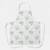 Tablier Mint Green Pastel Floral Greenery Motif (Recto)