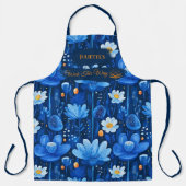 Tablier Minuit Blue Lotus Flower Zen Serenity (Recto)