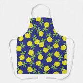 Tablier Minuscule ananas Navy Blue Apron (Recto)