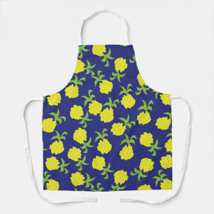 Tablier Minuscule ananas Navy Blue Apron