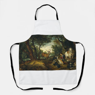 Tablier Miracle de Saint Hubert par Pierre Paul Rubens
