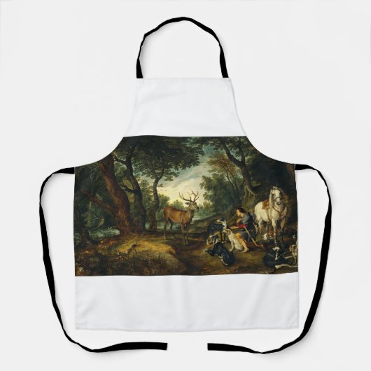 Tablier Miracle de Saint Hubert par Pierre Paul Rubens (Recto)