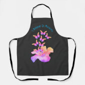 Tablier Miracles Inspirants Hibiscus Et Papillons (Recto)