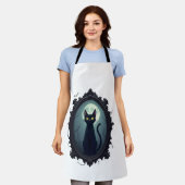 Tablier Miroir hanté de chat (Porté)