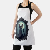 Tablier Miroir hanté de chat (Insitu)