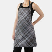 Tablier Misty Février bleu et gris plaid (Insitu)