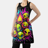 Tablier Mix Neon Funky Emoji (Insitu)