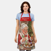 Tablier Mme Claus Holiday Cupcake Apron (Porté)