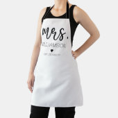 Tablier Mme Elegant Nom personnalisé Mariage Nouveau cadea (Insitu)