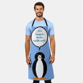 Tablier Mme Penguin Dit Que Les Tarifs Chauffent (Porté)