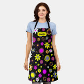 Tablier Mod Black Floral (Porté)