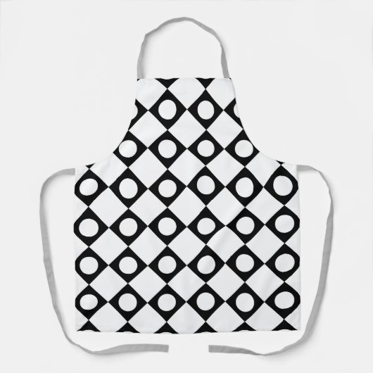 Tablier Mod Retro 60's White (Recto)