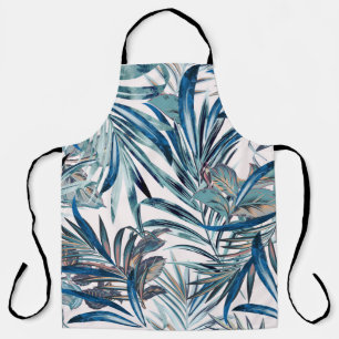 Tablier Mode florale vintage tropical motif avec palme