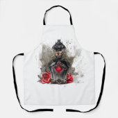 Tablier Mode gothique Bouteille de parfum victorienne avec (Recto)