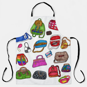 Tablier Mode mignonne Illustré Motif de poche Art amusant