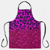 Tablier Mode moderne rose violet Parties scintillant Leopa (Recto)
