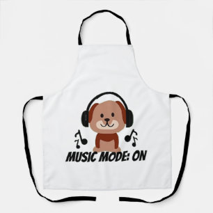 Tablier Mode Musique activé � Ambiance dessin animé Chien