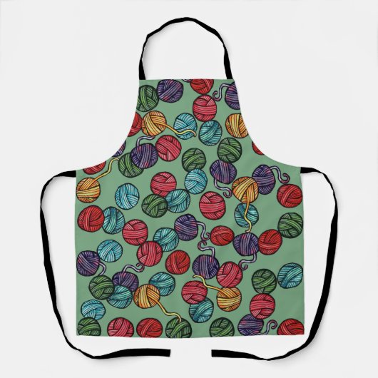 Tablier Modèle de boules de fil arc-en-ciel                (Recto)