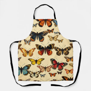 Tablier Modèle de collection de papillons vintage