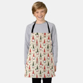 Tablier Modèle de fête de gnome de Noël (Porté)