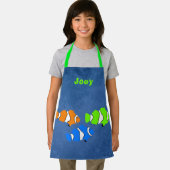 Tablier Modèle de nom de poisson clown sous la mer (Insitu)