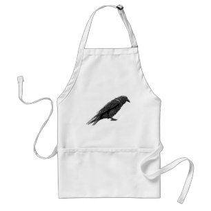 Tablier Modèle de personnaliser d'oiseau de corneilles de