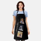 Tablier Modèle de photo moderne Nom manuscrit Script (Porté)