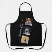 Tablier Modèle de photo moderne Nom manuscrit Script (Recto)