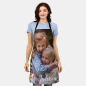 Tablier Modèle de photo personnalisé écriture manuscrite d (Porté)