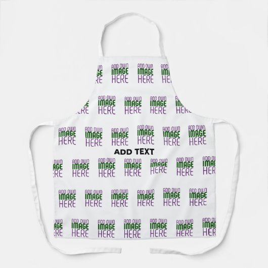 TABLIER MODÈLE DE TEXTE D'IMAGE BLANCHE SIMPLE MODERNE (Recto)