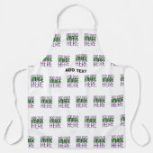 TABLIER MODÈLE DE TEXTE D'IMAGE BLANCHE SIMPLE MODERNE (Recto)