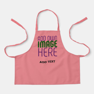TABLIER MODÈLE DE TEXTE D'IMAGE ROSE MODERNE ÉDITABLE SAUM