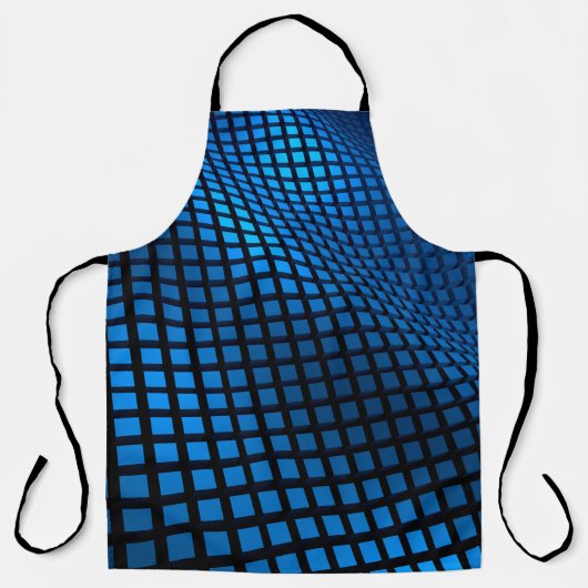 Tablier Modèle d'onde Abstrait bleu (Recto)