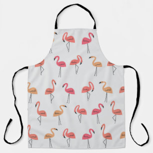 Tablier Modèle Flamingo Arrière - plan Conception tropical