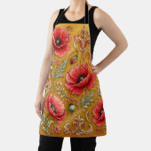 Tablier Modèle fleur de pavot doré (Insitu)