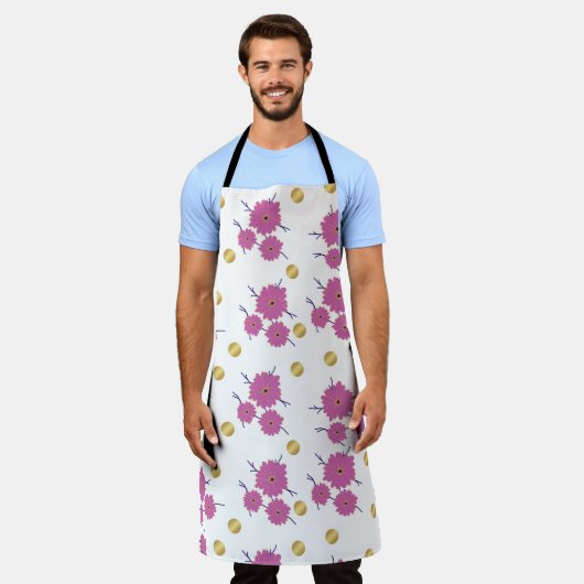 TABLIER MODÈLE FLORAL (Porté)