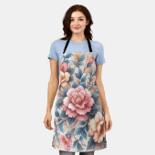 Tablier Modèle floral (Porté)