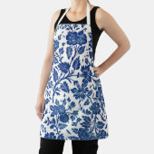 Tablier Modèle floral bleu (Insitu)