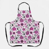 Tablier Modèle Floral Citrouille Automne (Recto)