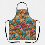 Tablier Modèle floral coloré (Recto)