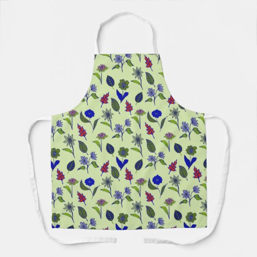 Tablier Modèle floral cool (Recto)