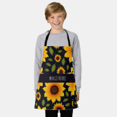 Tablier Modèle floral de la ferme de tournesol (Porté)