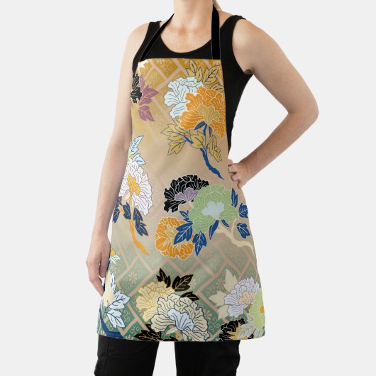 Tablier Modèle floral, design japonais (Insitu)