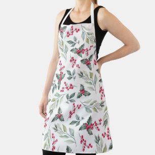 Tablier Modèle floral d'hiver