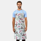 Tablier Modèle floral d'hiver (Porté)