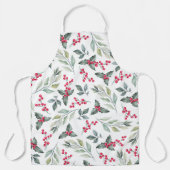 Tablier Modèle floral d'hiver (Recto)