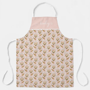 Tablier Modèle floral moderne du milieu du siècle